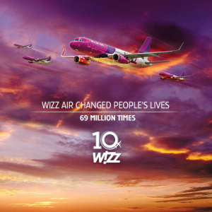 Wizz Air 10 Year Anniversary Poster