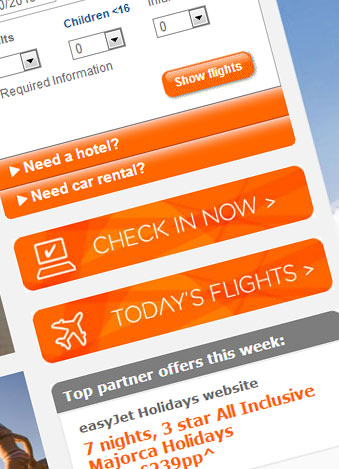  easyJet Online Check-In Page